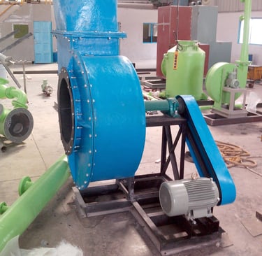 CENTRIFUGAL BLOWER, V0BELT TYPE, MOC-FRP