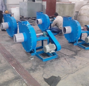 PP-FRP CENTRIFUGALBLOWER, V-BELT TYPE CENTRIFUGAAL BLOWERS
