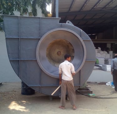 CENTRIFUGAL BLOWWR, MOC-FRP, CAPACITY-52000 CFM, MOTOR HP-120