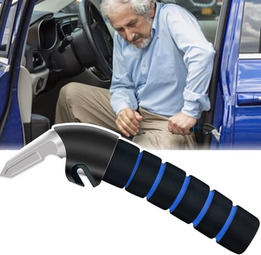 Car Handle Assist for Elderly Car Door Handle Car Door Latch Handle for Seniors and Handicapped Blue