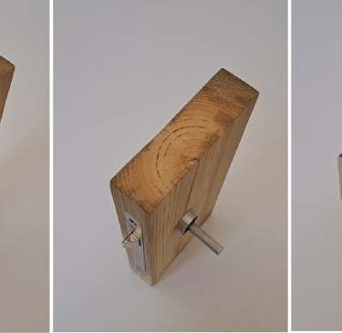 système de fixation de poignée de porte par rotation