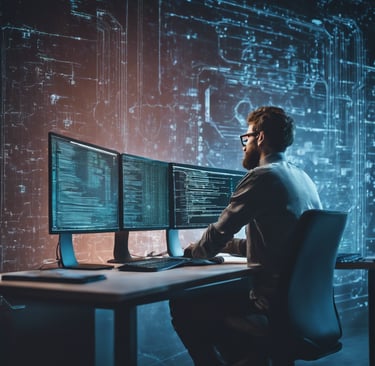 Persona completando el autodiganóstico