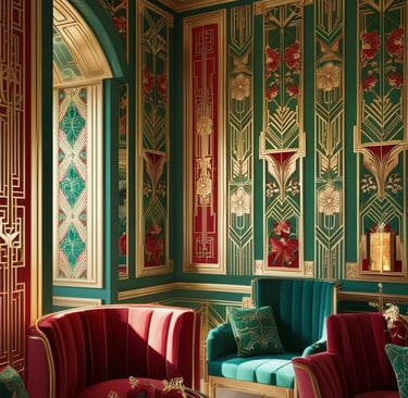 a living room with a couch and a chair