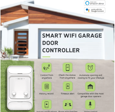 a smart wifit garage door opener with a smart wifit garage door