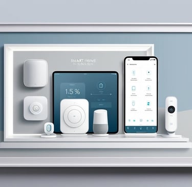 a picture of a smart home security system