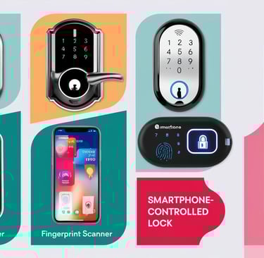 a smart lockable door handle lock with a smart lock