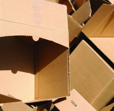 pile of cardboard boxes