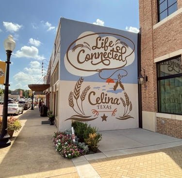 coffee shop in downtown Celina, TX