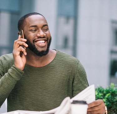 man on the phone
