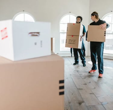 Junk N Stuff crew moving boxes