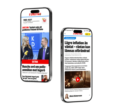 a phone screen showing a news article on the news