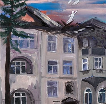 painting of Lviv attack on 4 September 2024