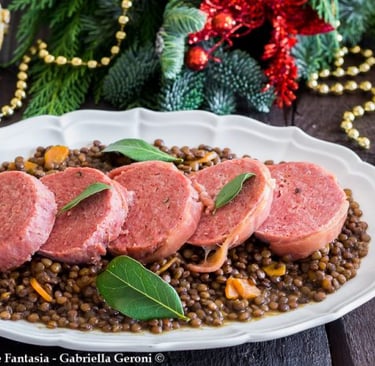 Capodanno New Year's cenone food cotechino