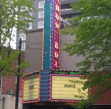 Green Room marquee of Prince