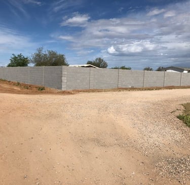 New Block Fence in Florence