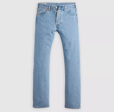 Levi’s 501 Original Fit Jeans in light wash denim.