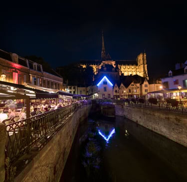 photo d'amiens la nuit