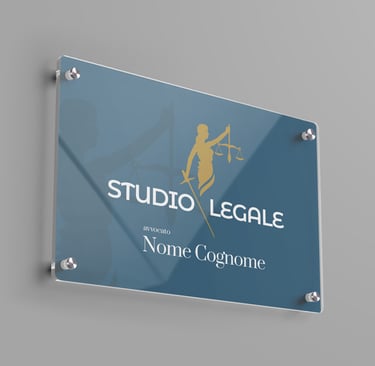 targa studio medico plexiglass, plex, stampata