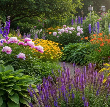 thriving perennials garden