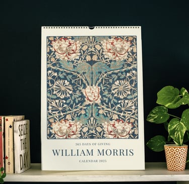 a William Morris wall calendar