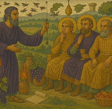 Amos confronted 8th century BCE Israel "bitter bounty" during the reign of Jeroboam II.