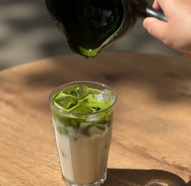 iced matcha latte