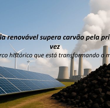 a pile of coal is shown with a windmill