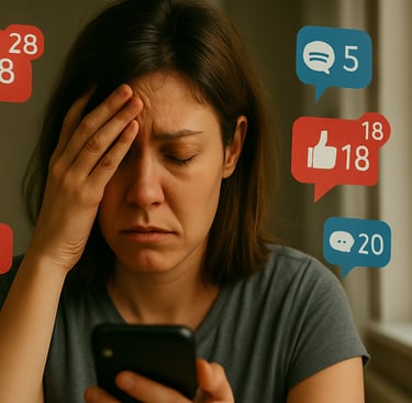 a woman with a phone phone in her hands