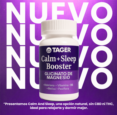 Calm And Sleep Booster es un suplemento alimenticio de la línea Targe, desarrollado especialmente para quienes buscan un desc