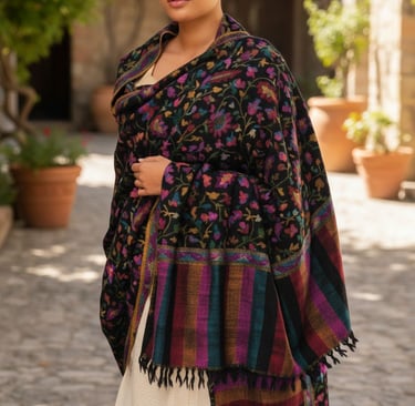 handmade kani pashmina shawl