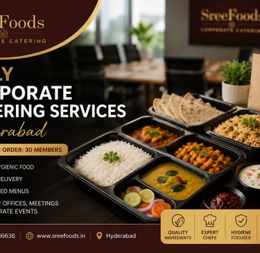 Daily Corporate Catering Services in Hyderabad