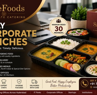 Daily Corporate Lunches in Hyderabad | SreeFoods Catering