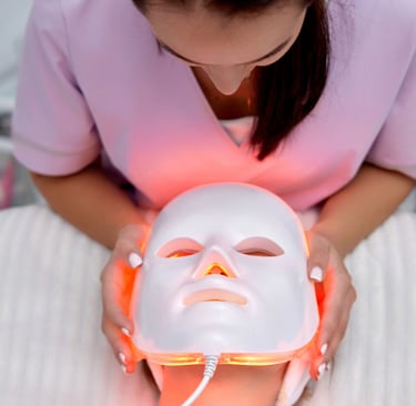 LED face mask for a clear complexion