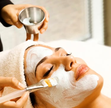 women with facial