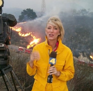 Angie Crouch reporting on LA Fire