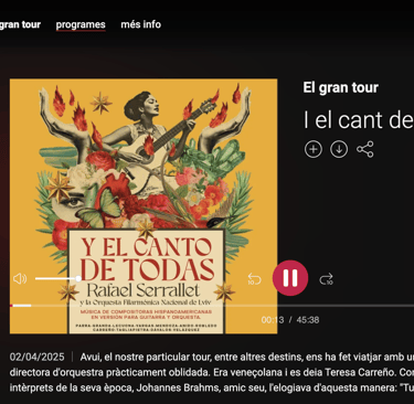 Portada del programa Gran Tour de Catalunya Música - Catalunya Radio