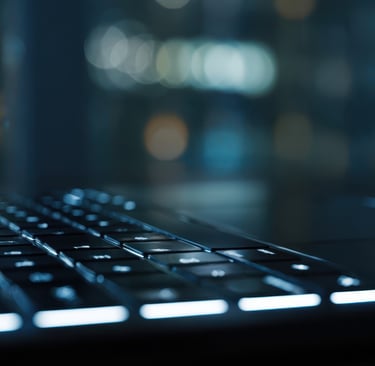 a laptop computer keyboard and a laptop computer