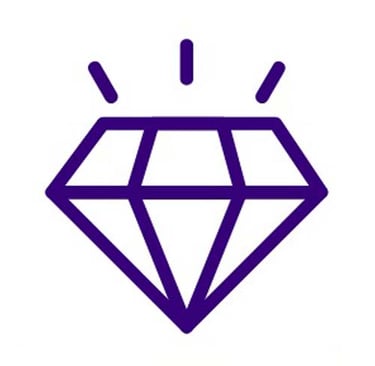 ícono de diamante, valoración, valor Legathea