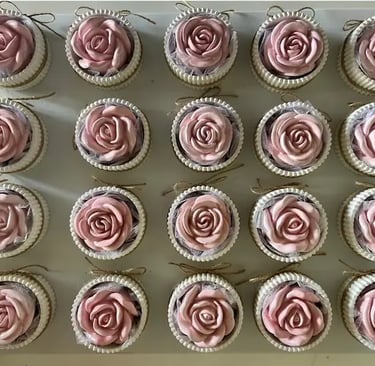 bomboniere in polvere di marmo: vaso di rose