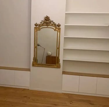 avant après menuiserie sur mesure Belgique