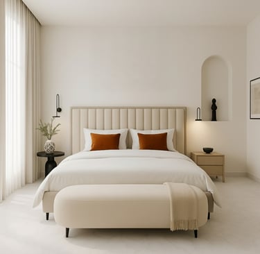 New build. Finishing. Contemporary Interior Design.