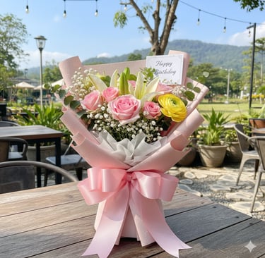 karangan bunga ulang tahun Malang