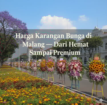 harga karangan bunga Malang