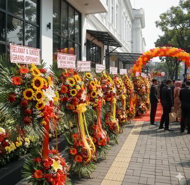 karangan bunga ucapan selamat Malang