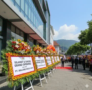 karangan bunga papan Malang