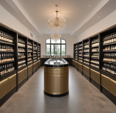 A beautiful vineyard in the Champagne region.