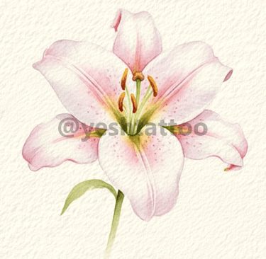 Tatuaje flor petalos lila