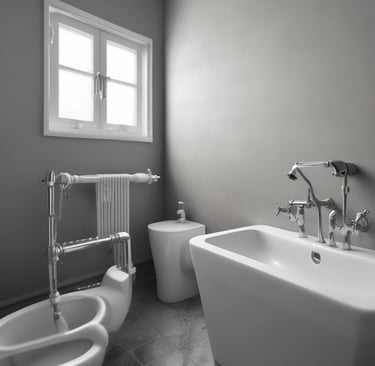 a white wall with pipes attached to it