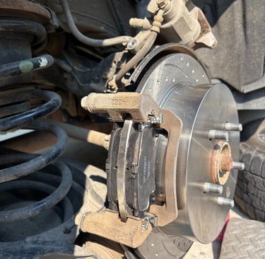 picture after fresh brakes were installed