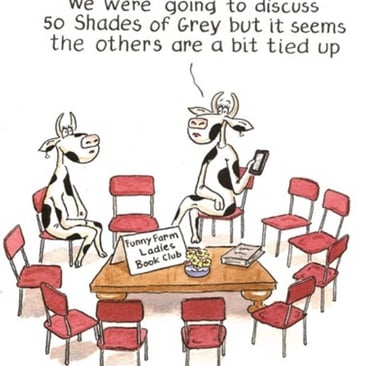Book club cartoon